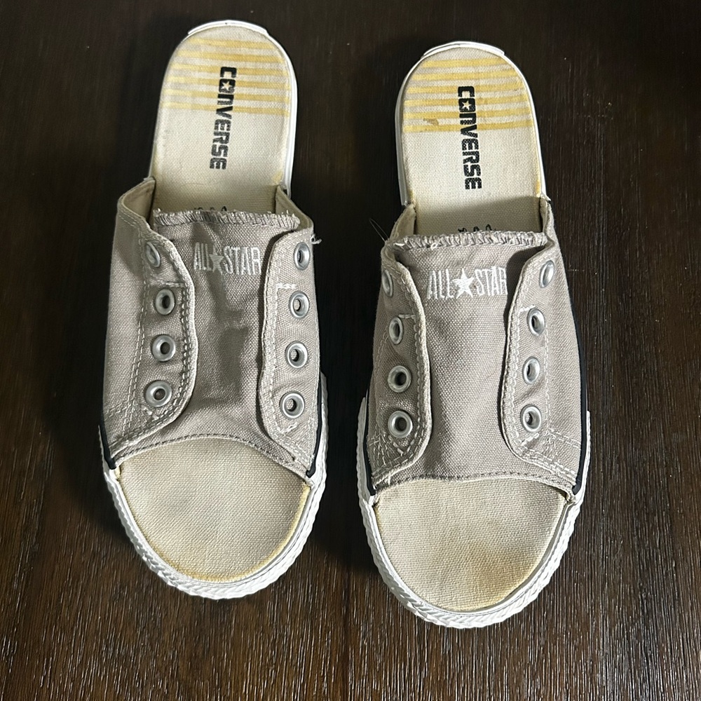 Converse Khaki Slip-On Shoes